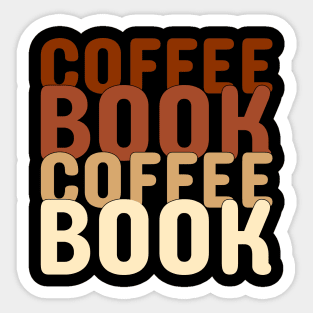 Coffee And  Book Sticker